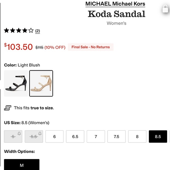 MICHAEL Michael Kors ‘Koda’ Nude Strappy Heels - Picture 2 of 16